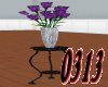 Purple Roses w/ vase