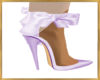 Lilac silk shoes