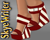S-Nautical Wedges, Red