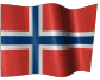 Norwegian animated flag