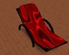 Red Silk Cuddle Chair