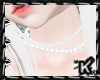 /K/ White Pearls Neck