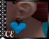 Light Blue Heart Earring