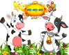 Cow Party 3D wall