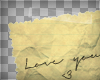 [B] "Love you!" Note