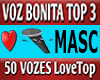 VOZ BONITA LOVE TOP 3