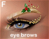 Xmas holly golden browsF