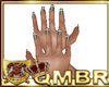 QMBR Nails Teal & Gold