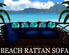 Beach Rattan Sofa