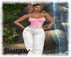 *SW*Pink White Sweat Fit