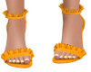Orange Ruffle Heels