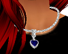 Sapphire heart necklace