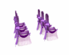 Aisle seating Purple