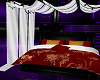 Red, Gold Bed w/Canopy