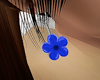 Flower Earring blue