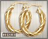 ~A: Oval'Gold Earrings