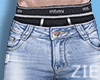 Jeans Straight Leg L BLU
