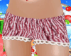 plaid frills shorts