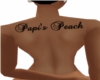 Papi's Peach Back Tattoo