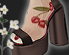 ! cherry platform heels