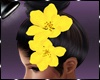 Hair flower yellow