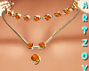 ! Tangerine Gem Necklace