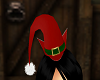 red & green elf hat