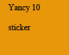 Yancy 10