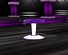 purple white stool