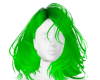 Messy Bright Green Hair