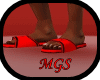 {MGS}Jordans slipper Red