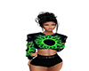 Green Burst Sweater