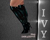 IV.Latex Boots-Teal