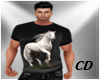 CD Shirt Black Horse