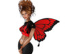 Smal red butterfly wings