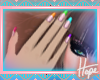 *H* Rainbow French Tips