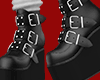 Goth Buckle Boots Socks