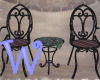 *W* Iron Table and Chair