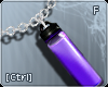 |C| Vial Necklace Purple