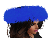 Blue Jacquard Faux  Hat