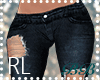 RL Rip Denim FlareJeans