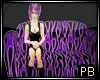 {PB}Purple Flamed Sofa
