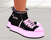 Black Pink Xoxo Sneakers