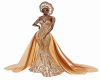 gold high fashion gown
