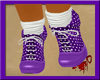 Polka Dot Purple/Wt Shoe