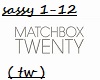 matchbox 1-12  (tw )