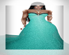 TEAL BALL GOWN