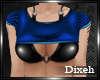 |Dix| Blue Strap Top