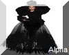 AO~Black  Feather Skirt
