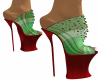 Green love Red Bottoms